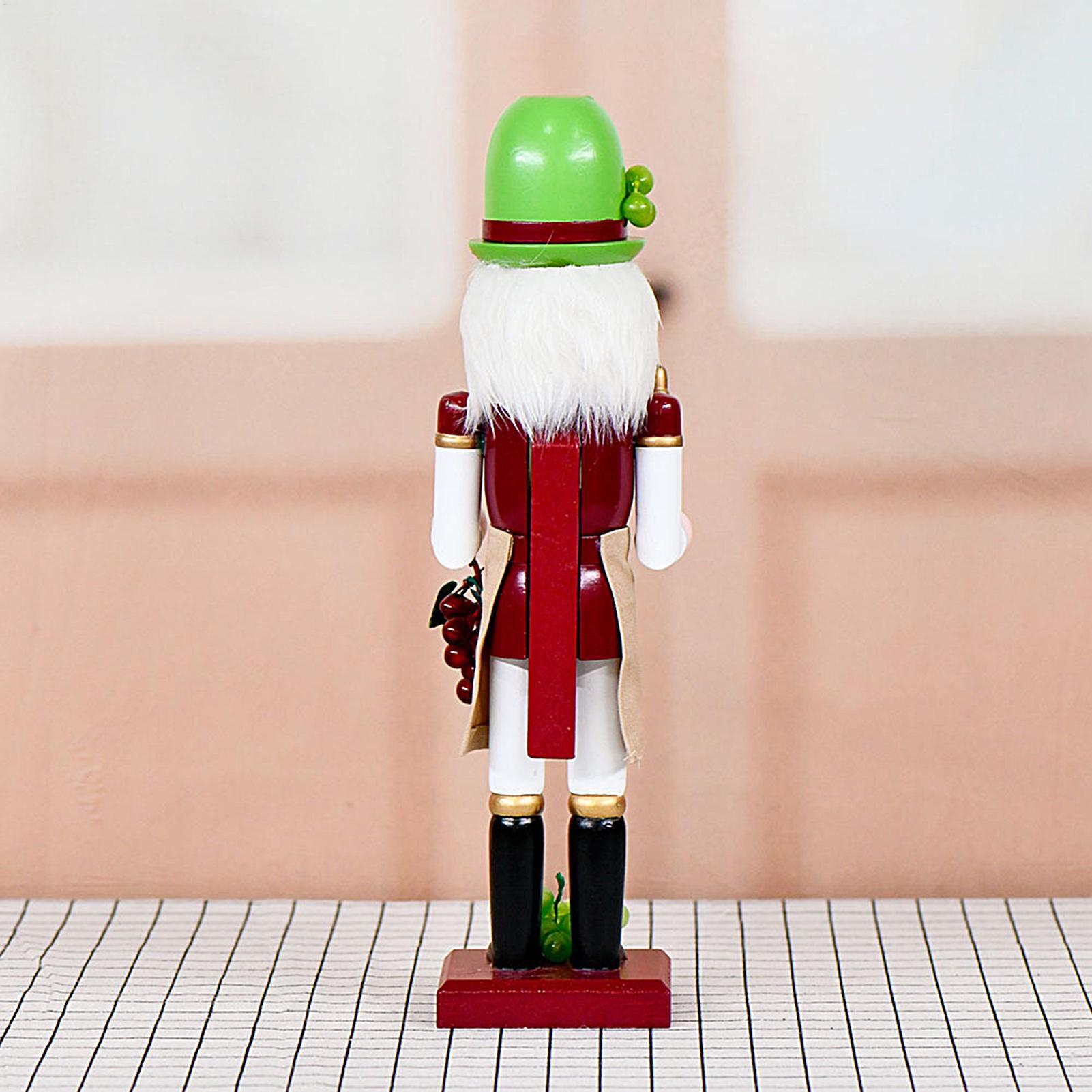 Nutcracker Figurine - Nussknacker Weihnachtsdekoration Holz Nussknacker Holzfigur Ornament