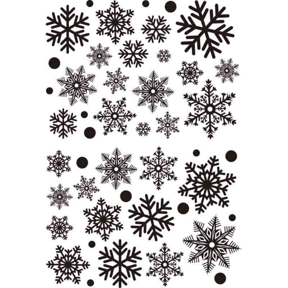 Snowflake Window Decal - 30 Stück PVC Weihnachts-Schneeflocken-Aufkleber Elektrostatische Glasaufkleber