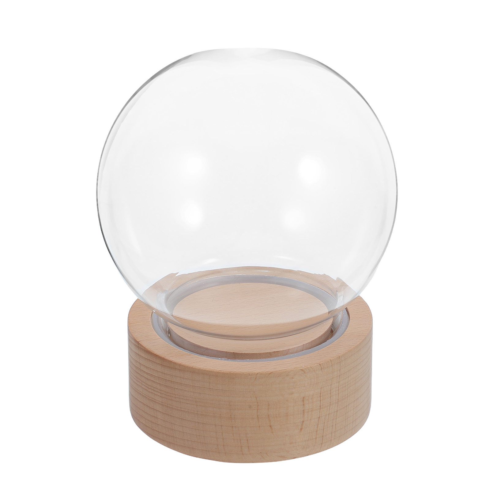 Snow Globe Musical - Klare Schneekugel-Musikbox mit Ewiger Blume, Glaskuppel,
