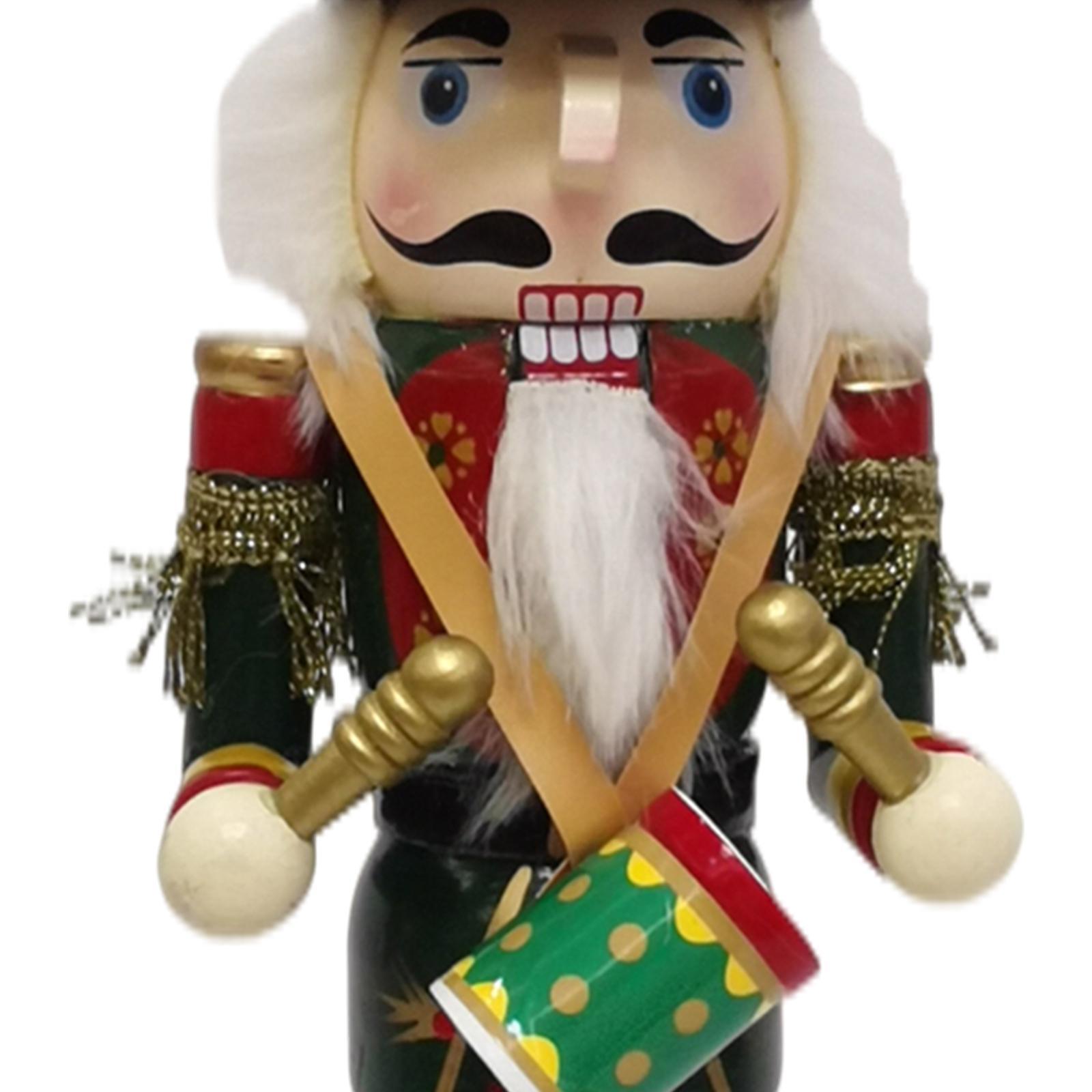 Nutcracker Figurine - 12 Zoll große Nussknacker-Soldaten-Ornamente aus Holz,