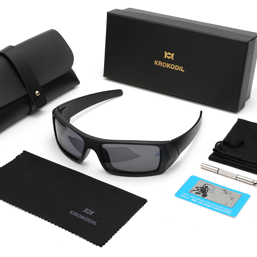 Gift Box Wrap Set - Polarisierte UV400 Wrap-Around-Sonnenbrille für Herren und