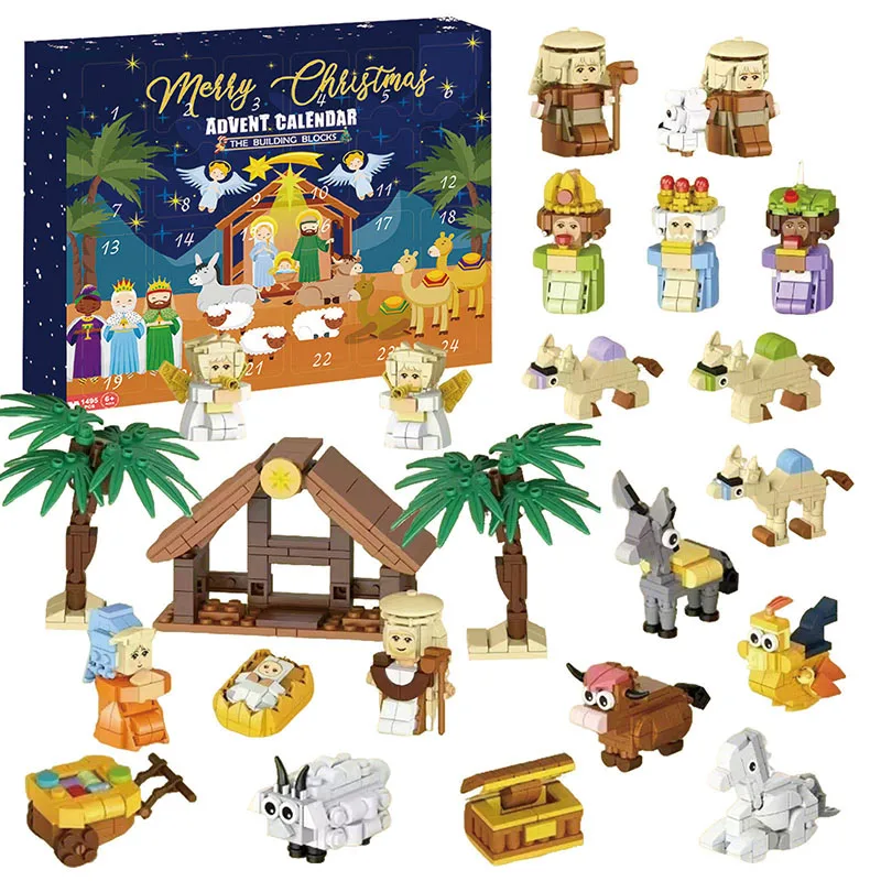 Advent Calendar Gift - DIY Weihnachten Adventskalender Geschenkbox Krippe Jesus