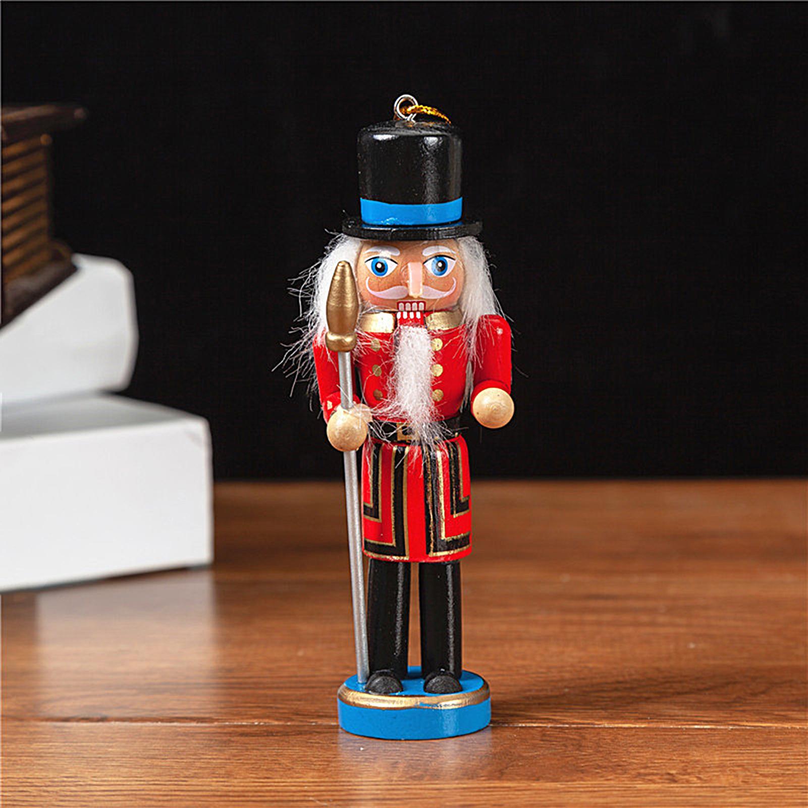 Nutcracker Figurine - Nussknacker-Weihnachtsdekoration, 6-teilig, Weihnachtsbaum-Anhänger, Nussknacker-Figuren, Heimdekoration für