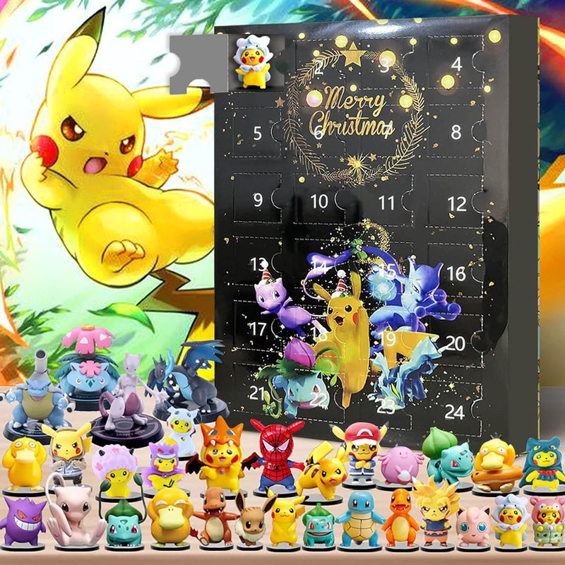 Advent Calendar Gift - Pokemon 24 Tage Weihnachten Countdown-Kalender Figur