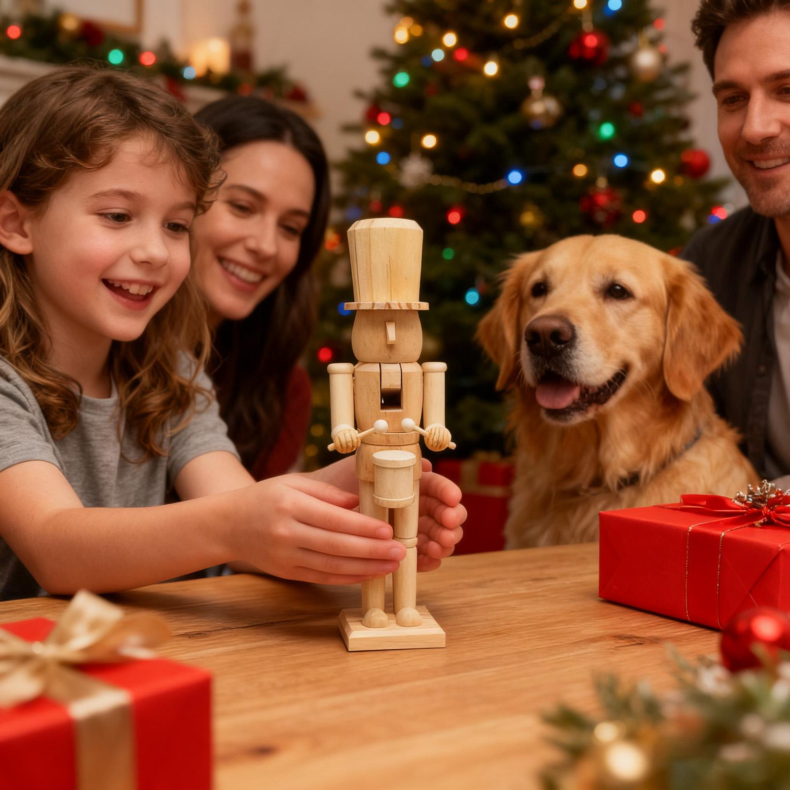 Nutcracker Figurine - Nussknacker-Figuren, 38 cm, festliche Holzfigur, Weihnachten,