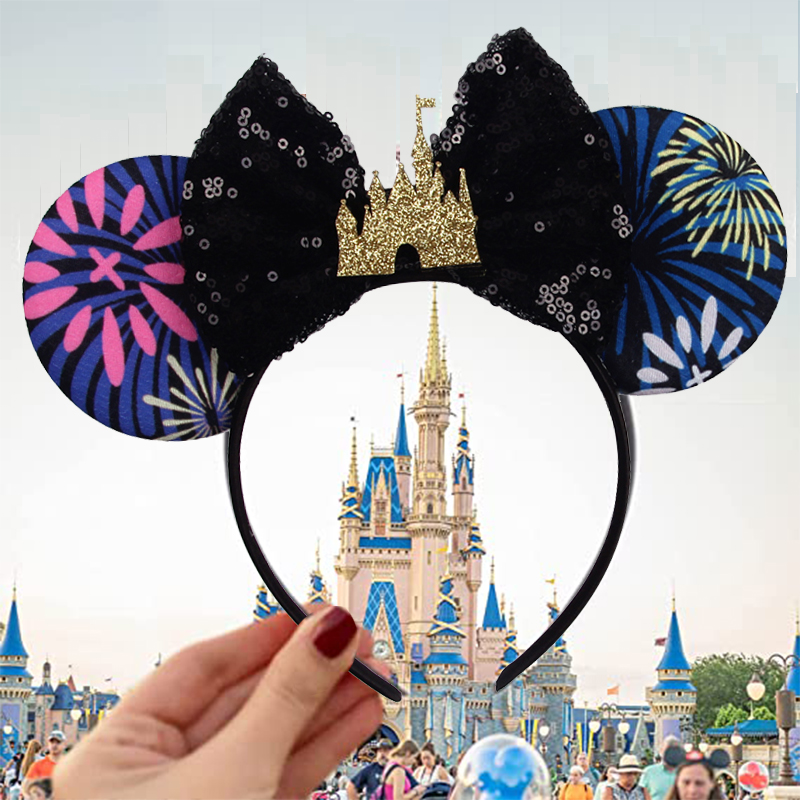 Ribbon Bow Gift - Disney Castle Mickey Mouse Ohren-Stirnband mit