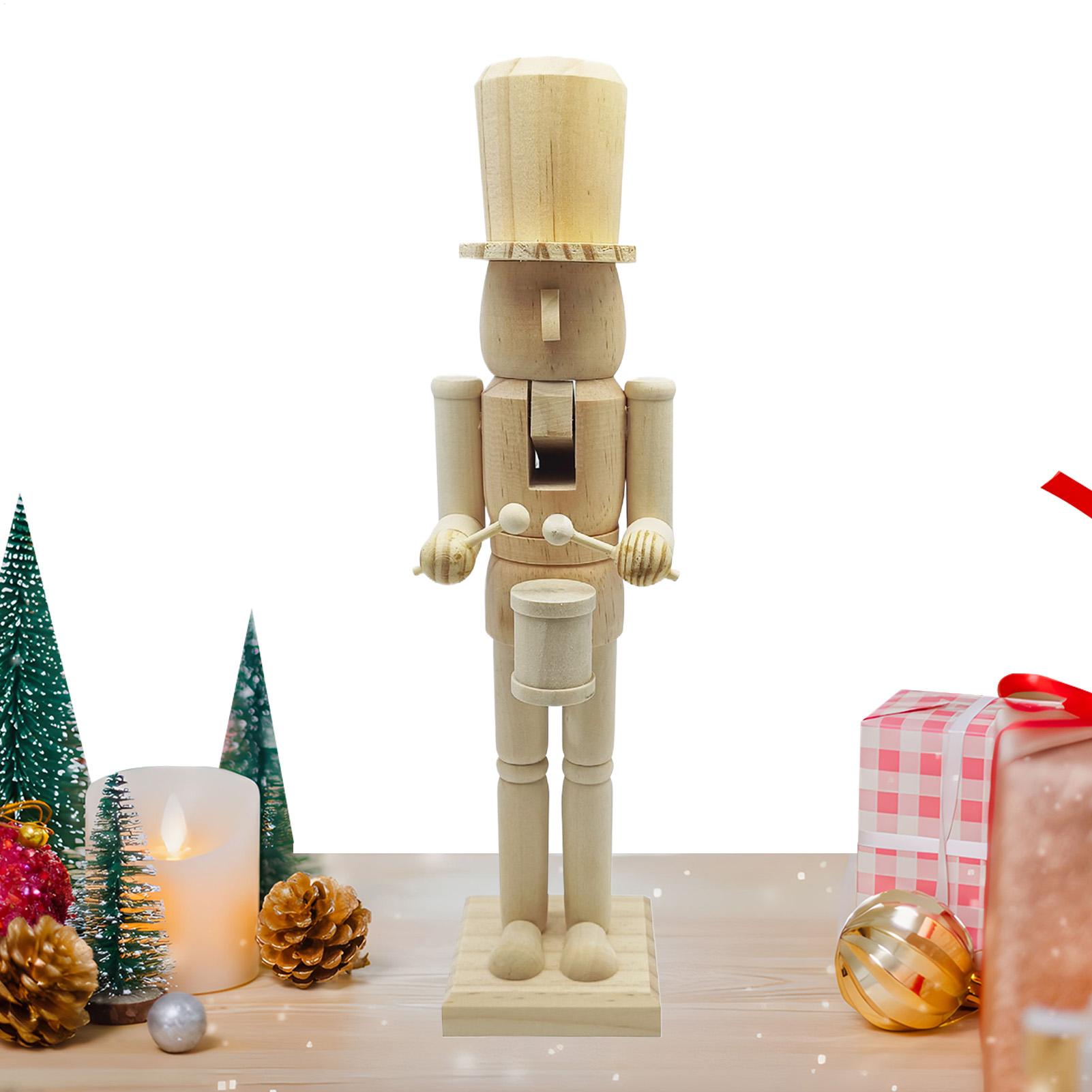Nutcracker Figurine - Nussknacker-Dekor, 38 cm, Holz, festliche Figur,