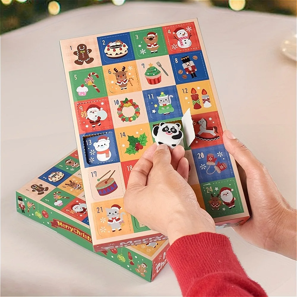 Advent Calendar Gift - Weihnachts-Adventskalender zum Befüllen, DIY-Adventskalender-Boxen, 24 leere,