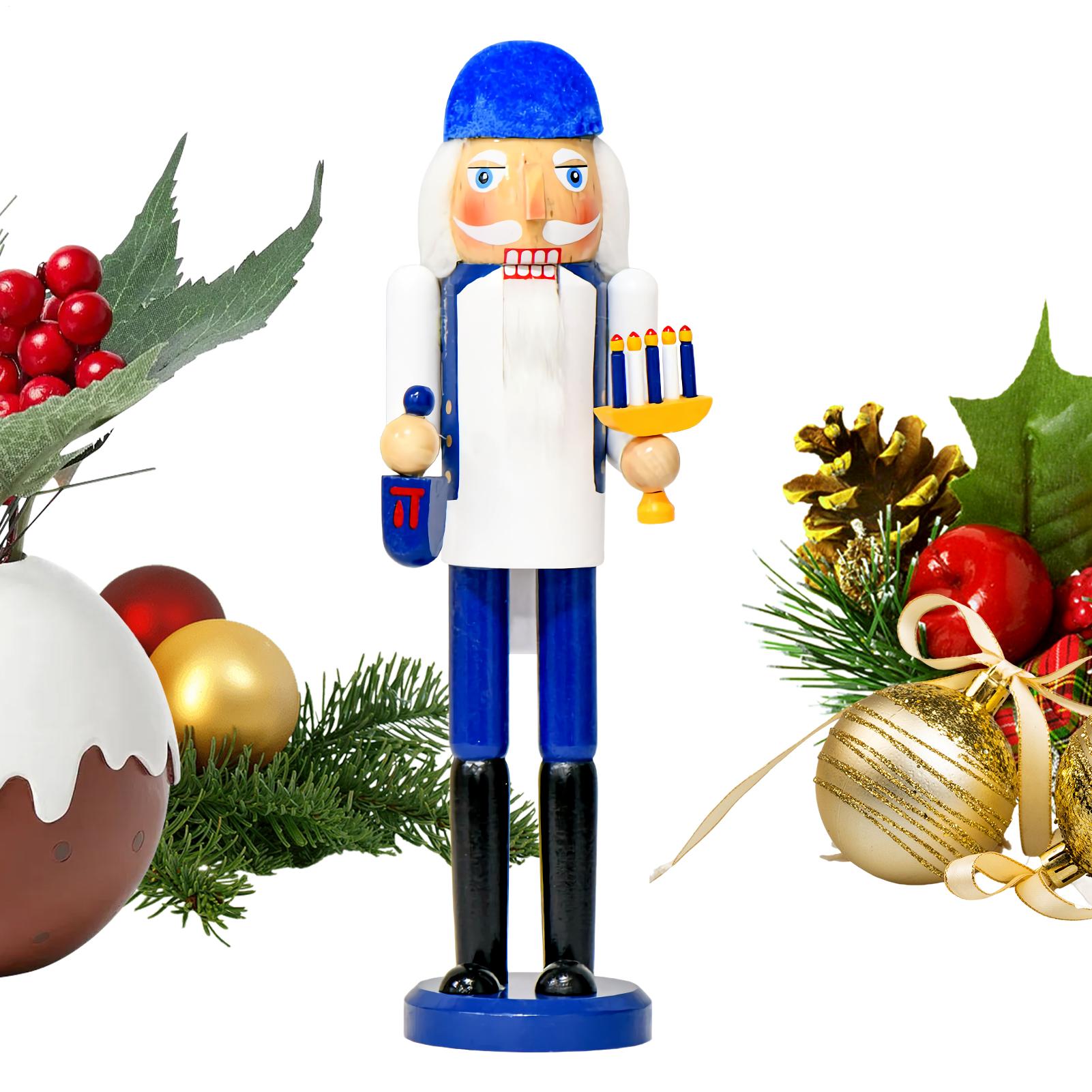 Nutcracker Figurine - Nussknacker-Ornament, Weihnachts-Nussknacker, 35,6 cm, Holzfigur, Dekoration