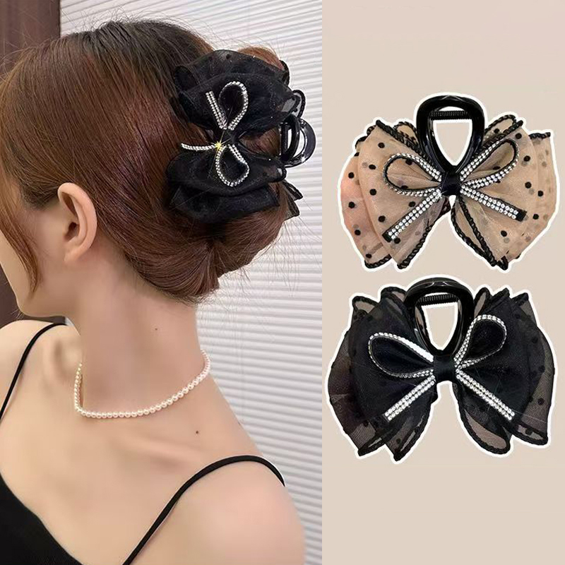 Ribbon Bow Gift - Neue Elegante Netz-Haarspangen mit Schleife für