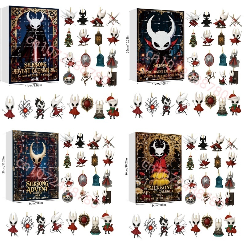 Advent Calendar Gift - 2026 SILKSONGs Adventskalender Schlüsselanhänger Niedlich 24