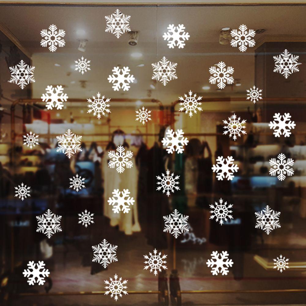 27/38PCS Geschenk Weihnachten  – Snowflake Window Decal Bewertung und Preis