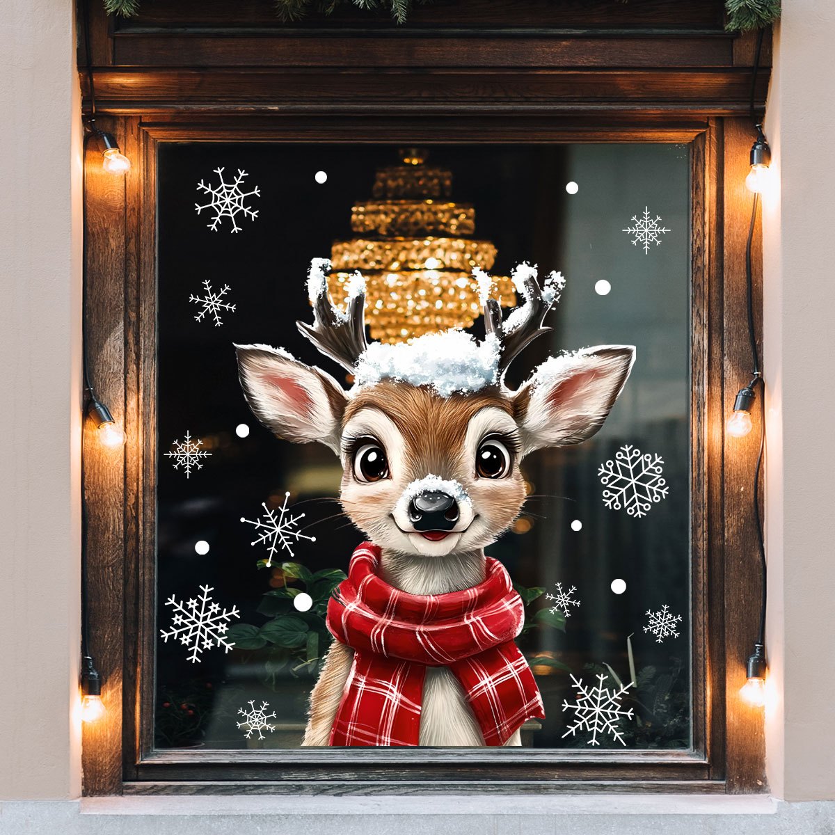1pc Weihnachten Schal Schneefl – Snowflake Window Decal Bewertung und Preis