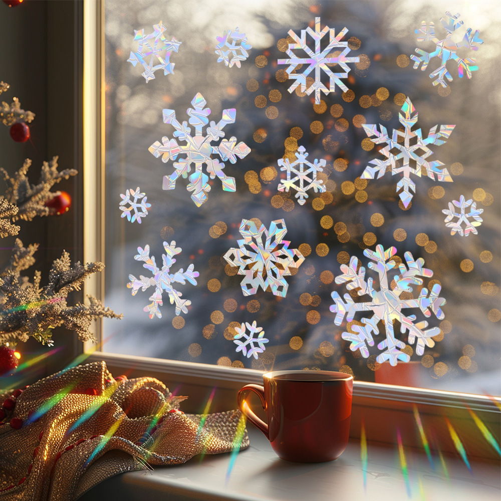 Schneeflocken Elektrostatische – Snowflake Window Decal Bewertung und Preis