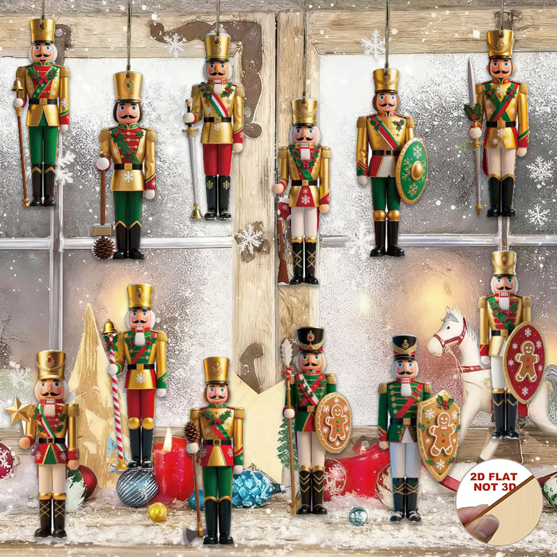 2D Flache 12-teilige Holz-Nuss – Nutcracker Figurine Bewertung und Preis