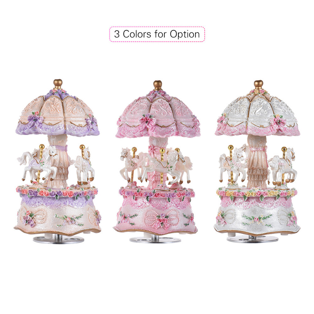 Luxus Traum 3-Pferd rotierende – Snow Globe Musical Bewertung und Preis