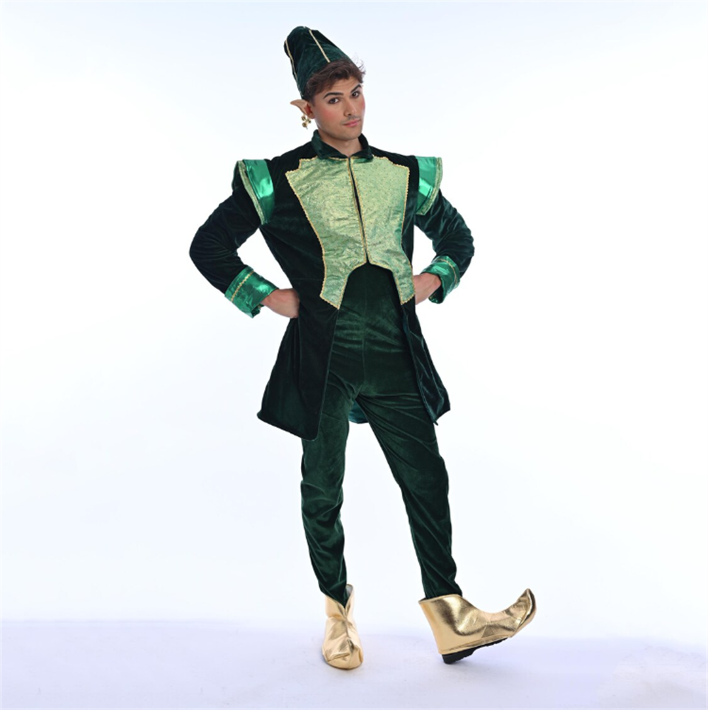 Luxuriöses Samt-Weihnachtsmann – Elf Costume Christmas Bewertung und Preis