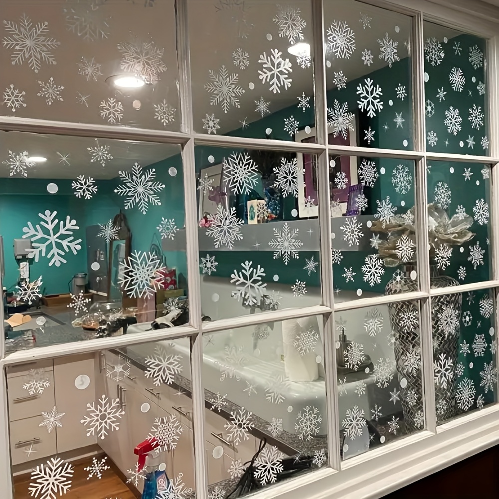 137 Stück statische Aufkleber  – Snowflake Window Decal Bewertung und Preis