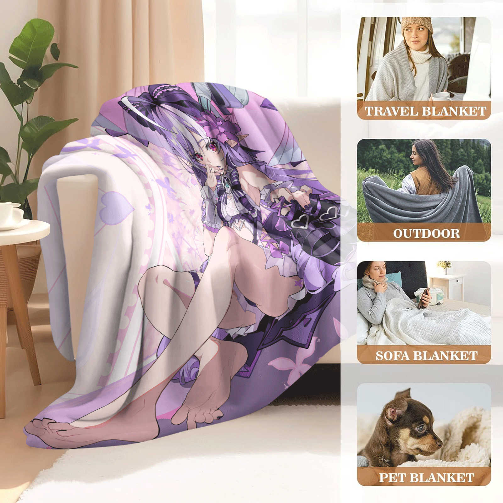 Cartoon Zenless Zone Zero Flan – Christmas Throw Blanket Bewertung und Preis