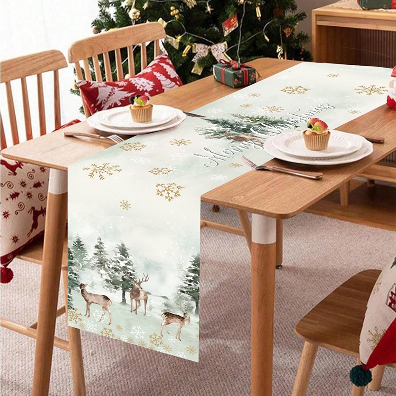 Weihnachtstischläufer Frohe We – Christmas Table Runner Bewertung und Preis