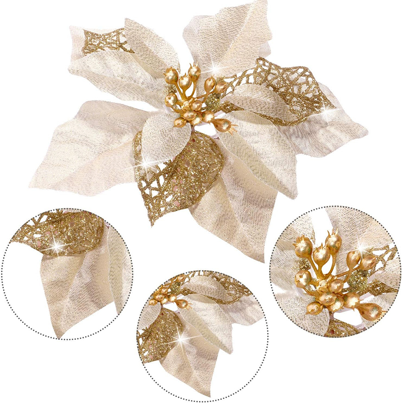 10 Stück glitzernde künstliche – Christmas Wreath Fake Bewertung und Preis