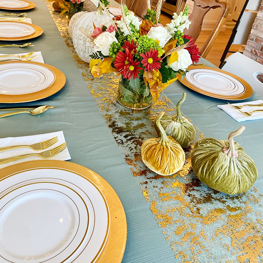 Funkeln Metallic Gold dünne Ti – Christmas Table Runner Bewertung und Preis
