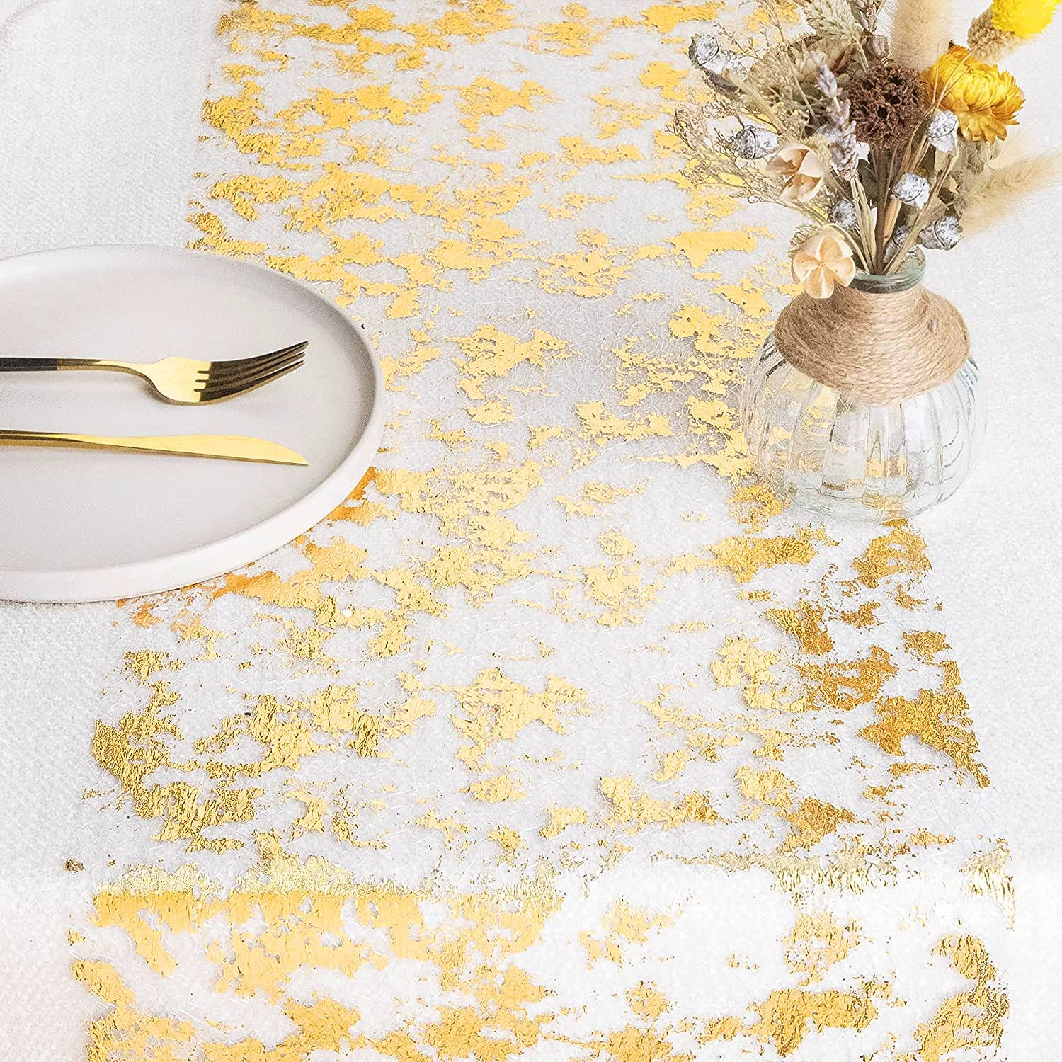 Funkeln Metallic Gold dünne Ti – Christmas Table Runner Bewertung und Preis