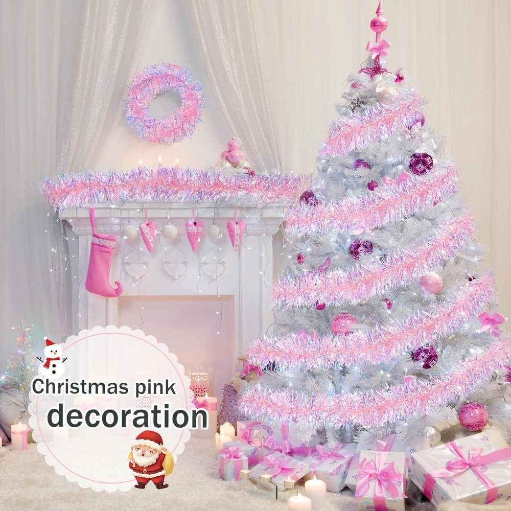 2M/9CM Weihnachtsdekorationen  – Tinsel Garland Decoration Bewertung und Preis
