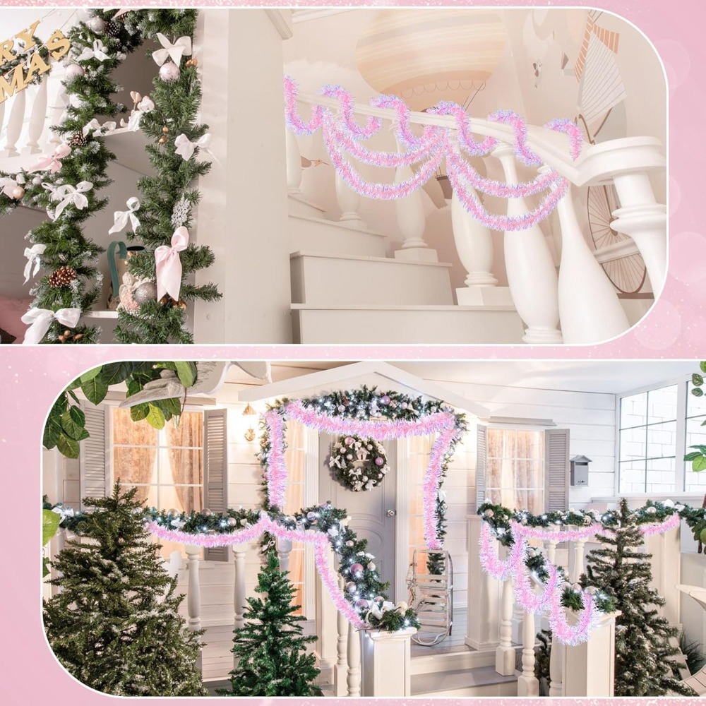 2M/9CM Weihnachtsdekorationen  – Tinsel Garland Decoration Bewertung und Preis