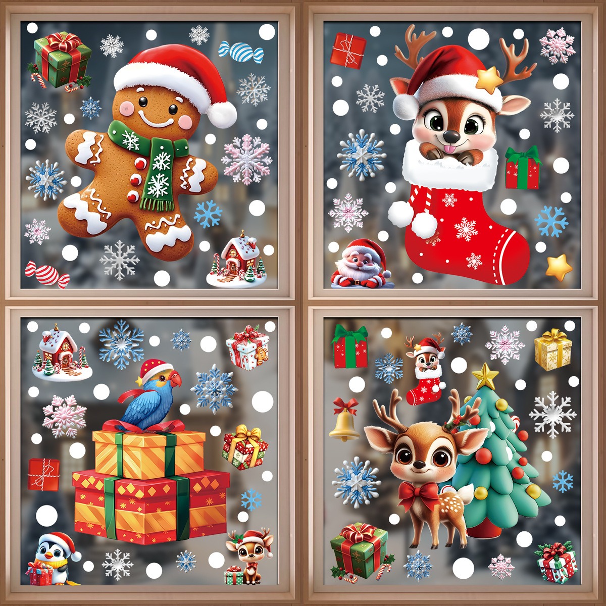 Weihnachten Fenster Aufkleber  – Snowflake Window Decal Bewertung und Preis