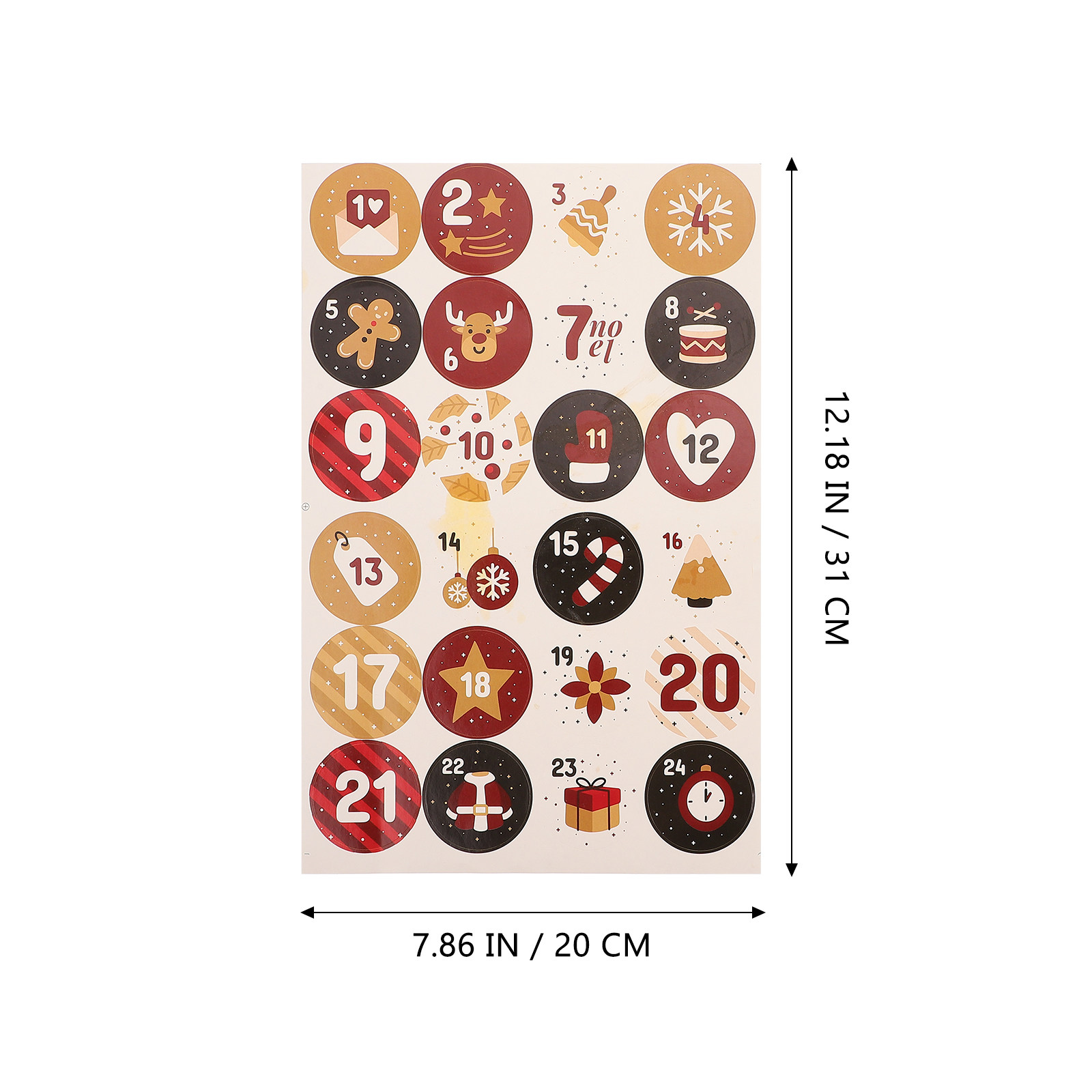 10 Blatt Weihnachtsdekoration, – Advent Calendar Gift Bewertung und Preis