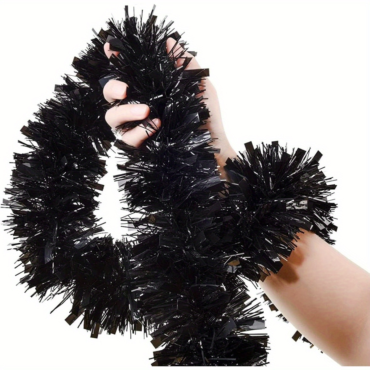 1 Stück Schwarze Lametta-Girla – Tinsel Garland Decoration Bewertung und Preis