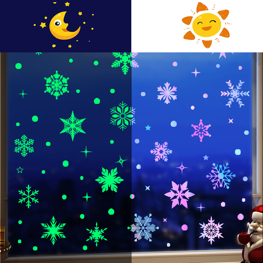 Bunte leuchtende Schneeflocken – Snowflake Window Decal Bewertung und Preis
