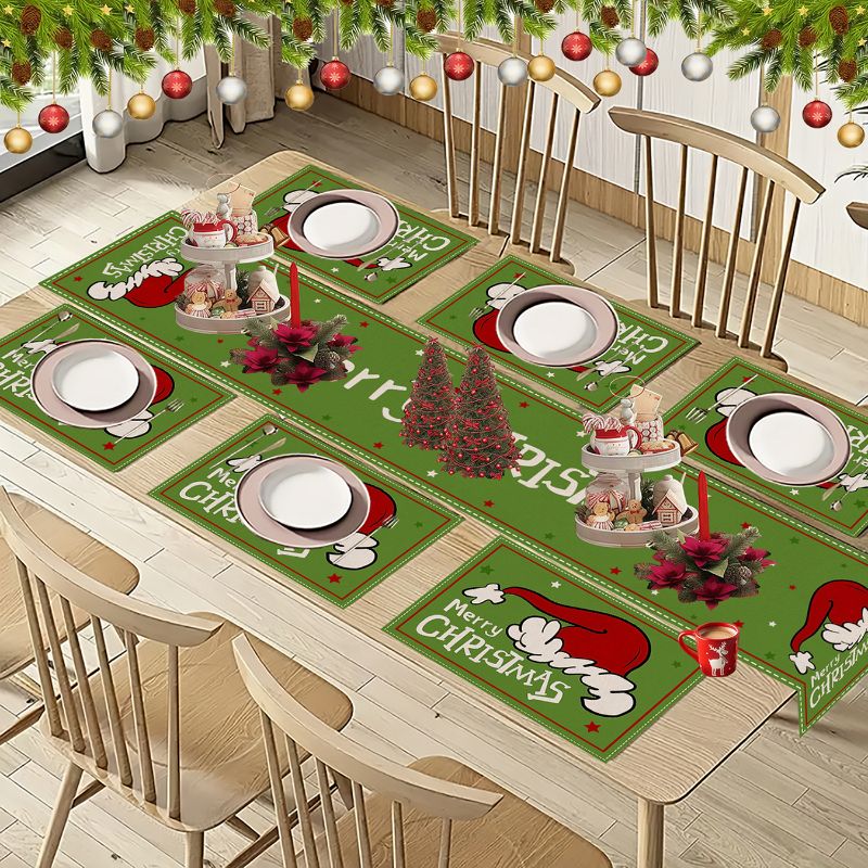 VIKAMA Niedliche Cartoon-Weihn – Christmas Table Runner Bewertung und Preis