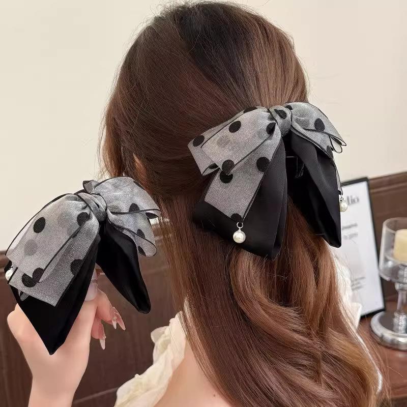 Elegante graue Haarspange mit  – Ribbon Bow Gift Bewertung und Preis