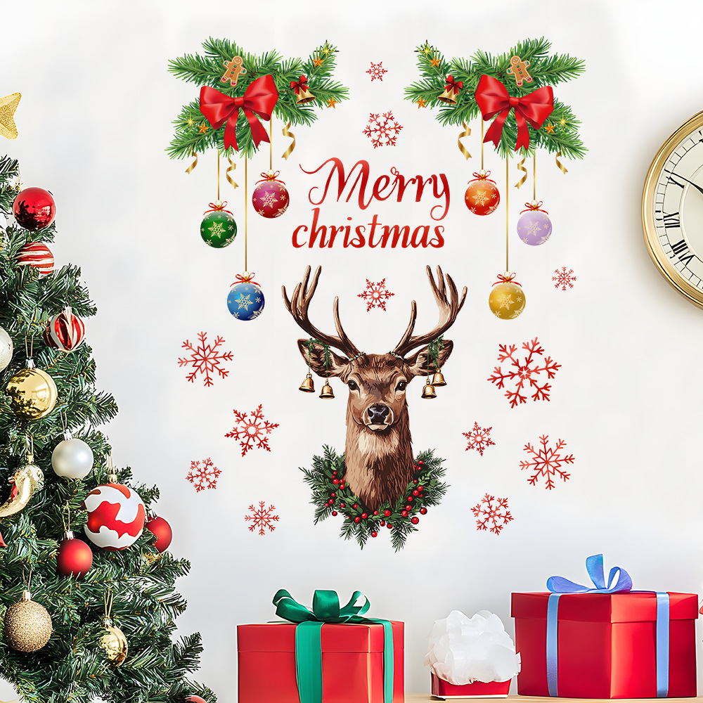 Weihnachten Schneeflocke Hirsc – Snowflake Window Decal Bewertung und Preis