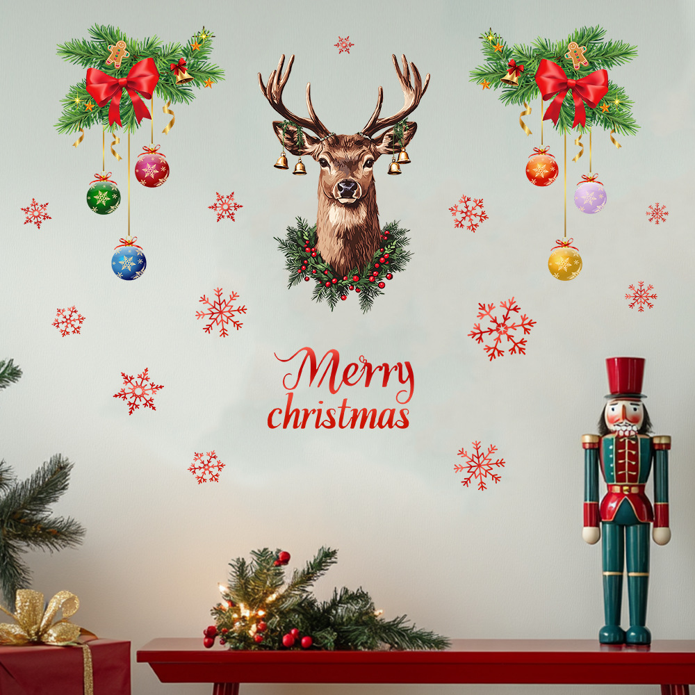 Weihnachten Schneeflocke Hirsc – Snowflake Window Decal Bewertung und Preis