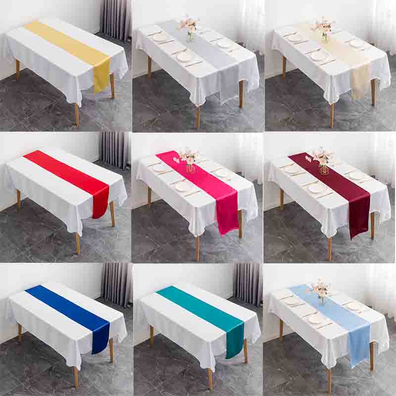 12 x 108 Zoll Satin-Hochzeits- – Christmas Table Runner Bewertung und Preis
