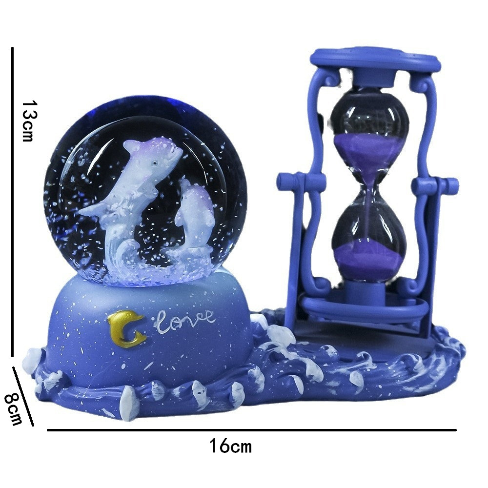 Delfin-Sanduhr-Timer Kristallk – Snow Globe Musical Bewertung und Preis