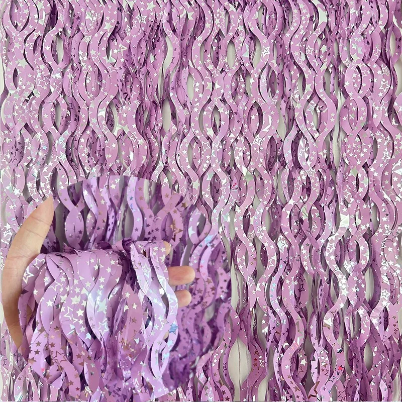 1 x2m Stern bunte Regen Lamett – Tinsel Garland Decoration Bewertung und Preis