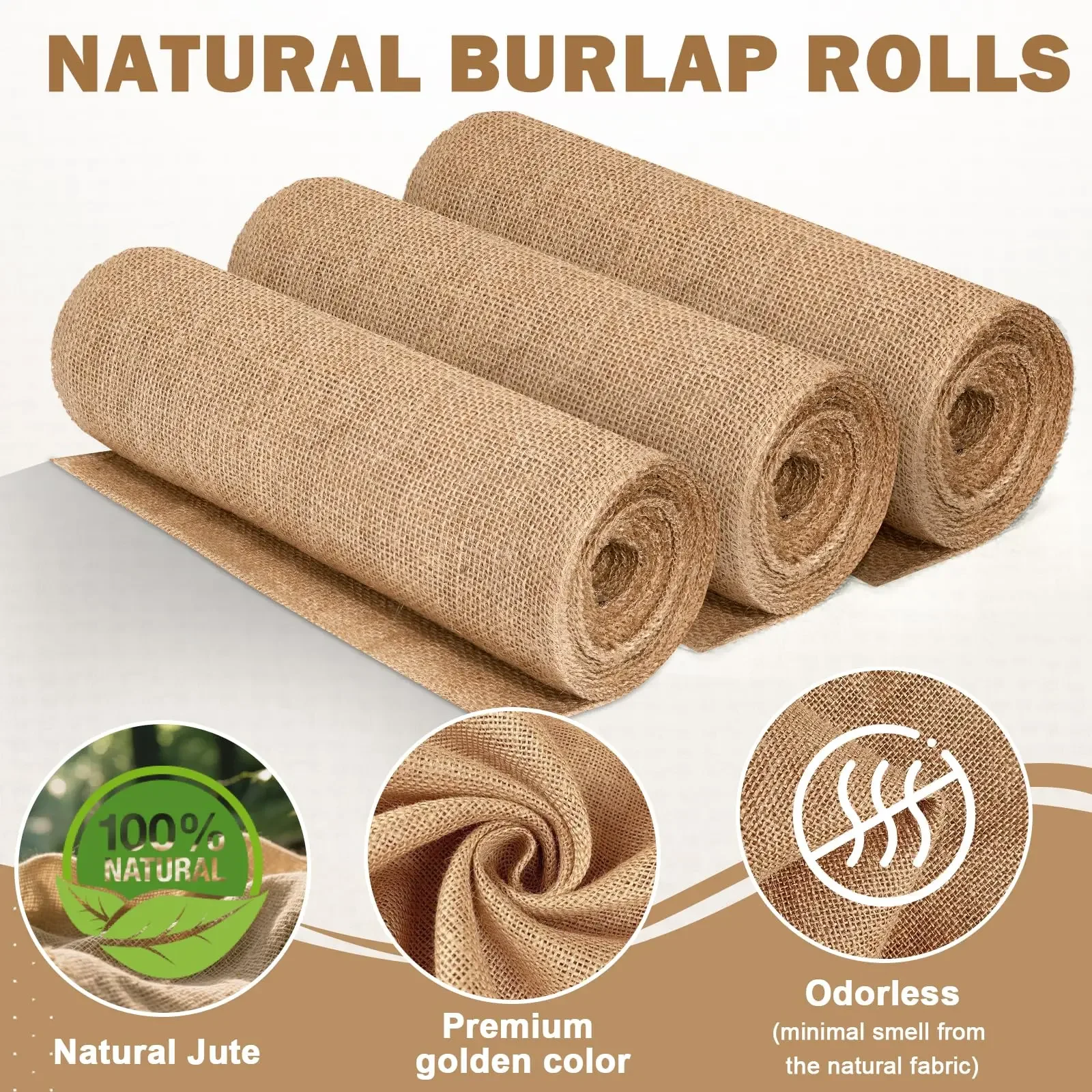 Neues Design Beige Jute-Rolle  – Christmas Table Runner Bewertung und Preis