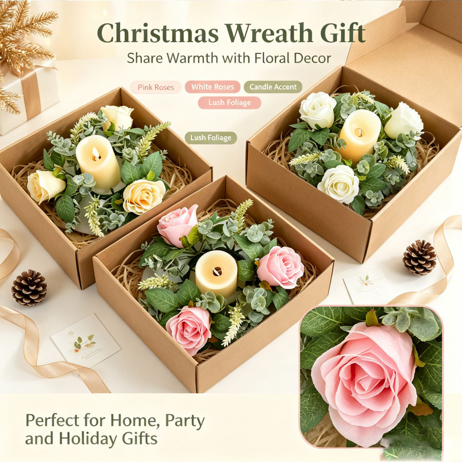 Künstlicher Rosenkranz in Form – Christmas Wreath Fake Bewertung und Preis