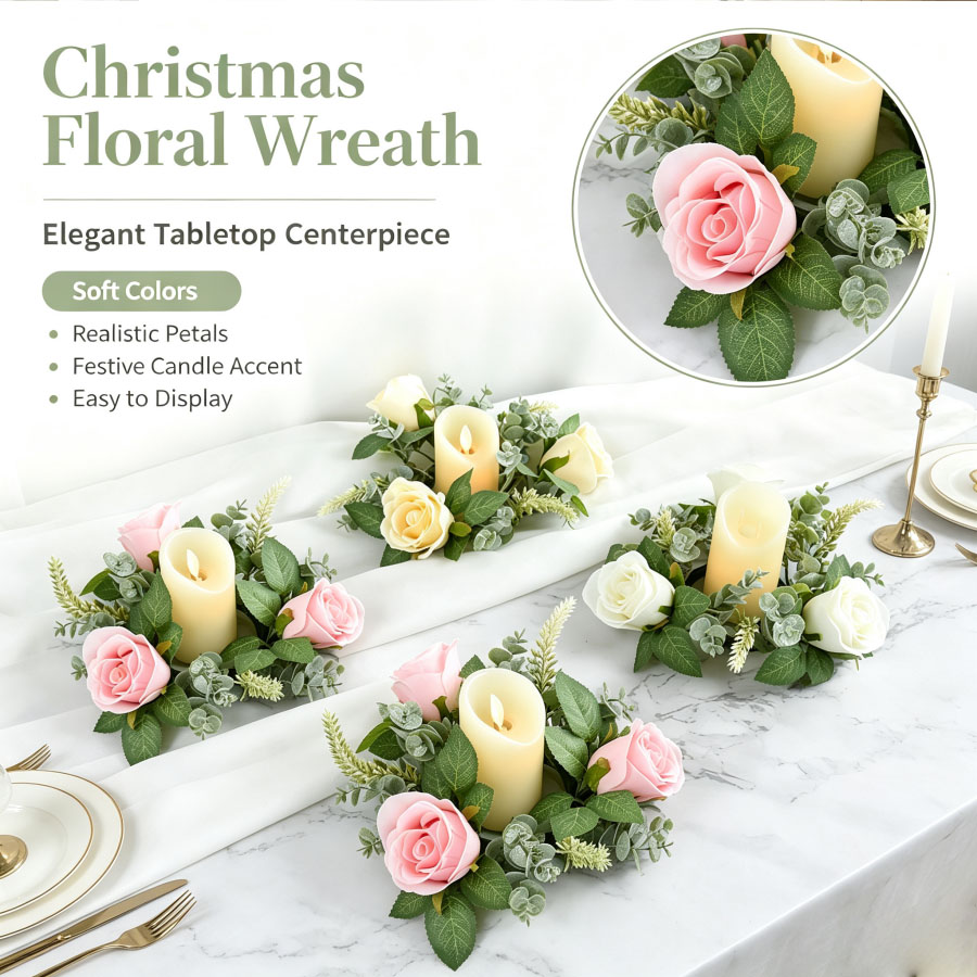 Künstlicher Rosenkranz in Form – Christmas Wreath Fake Bewertung und Preis