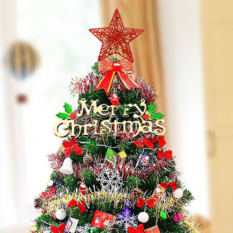 1pc Gold/Silber/Rot/Blau Glitt – Star Tree Topper Bewertung und Preis