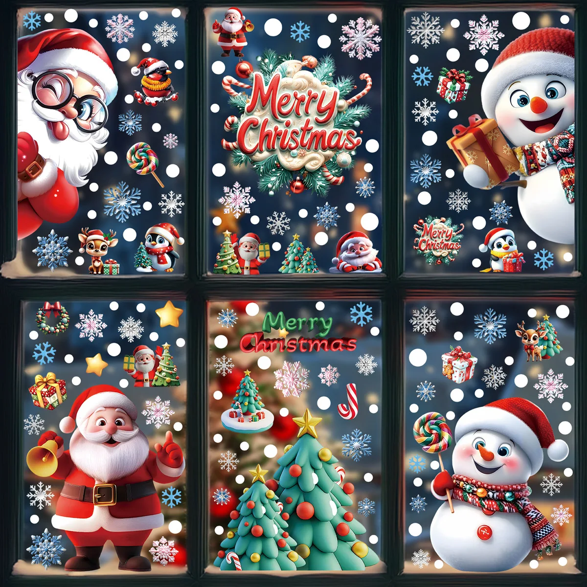 Statische Fensteraufkleber für – Snowflake Window Decal Bewertung und Preis