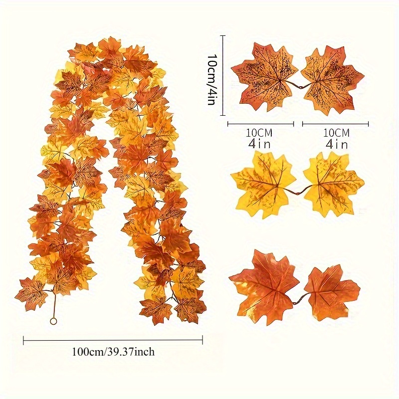 100CM Herbst Künstliche Ahornb – Christmas Wreath Fake Bewertung und Preis