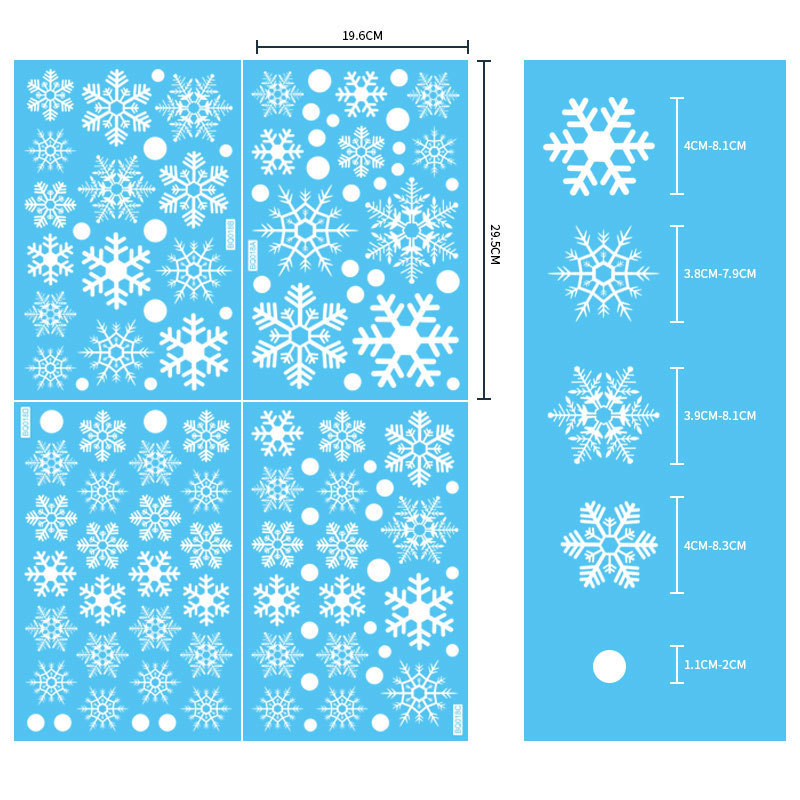 Abnehmbare Weihnachts-PVC-Stic – Snowflake Window Decal Bewertung und Preis