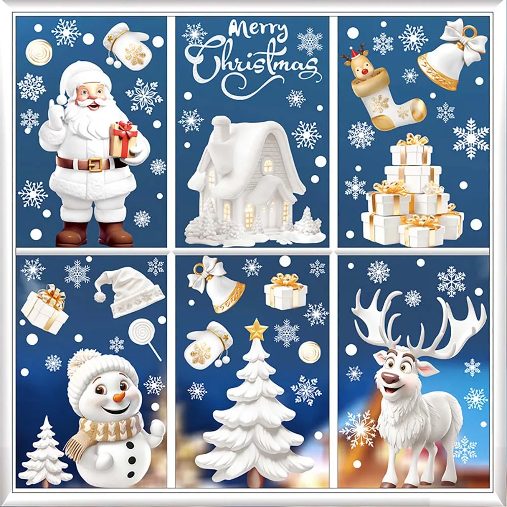 9 teile/satz Weihnachten Fenst – Snowflake Window Decal Bewertung und Preis