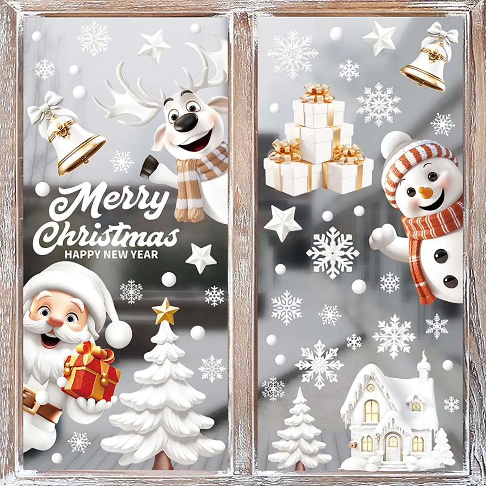 9 teile/satz Weihnachten Fenst – Snowflake Window Decal Bewertung und Preis