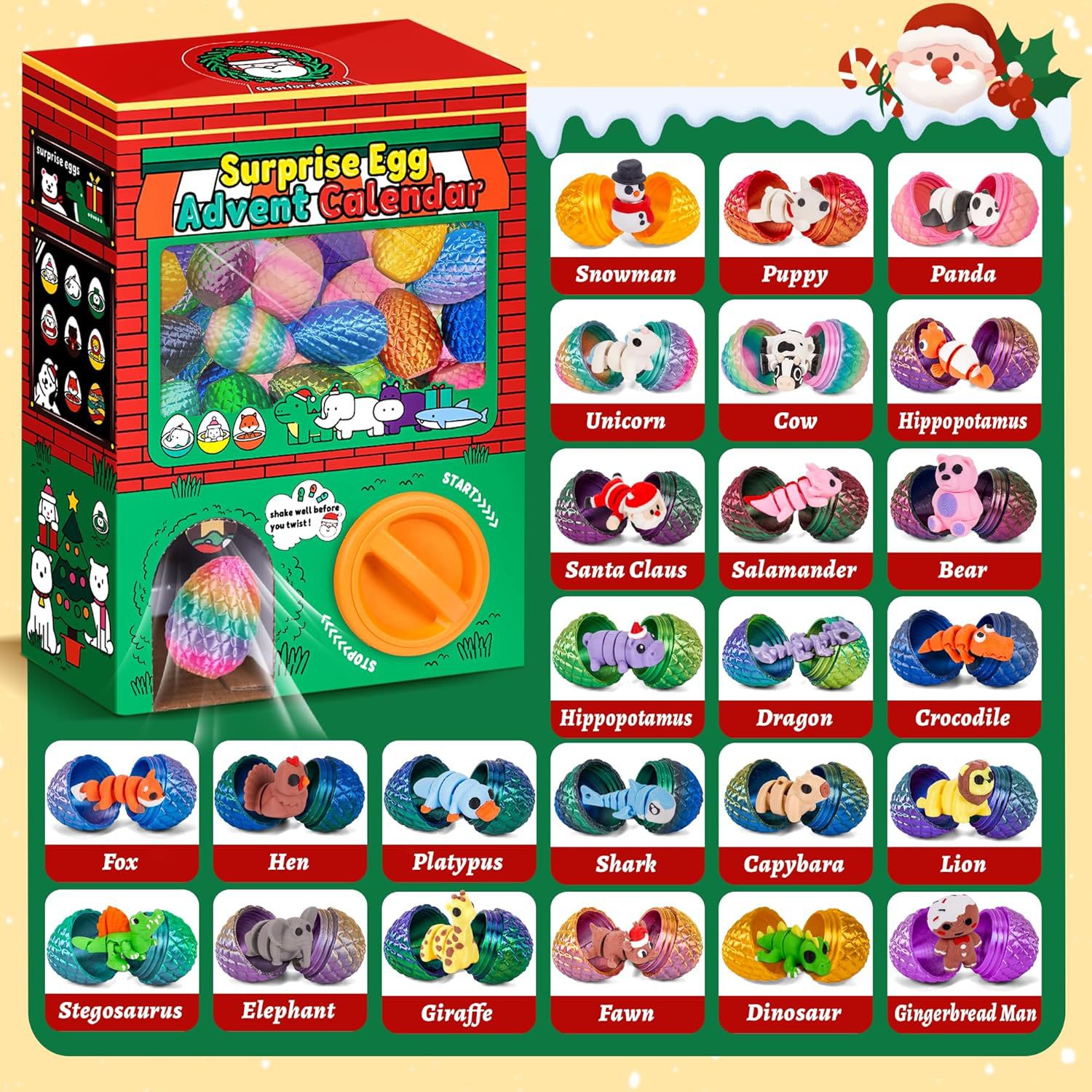 24 Stück 3D-Gedruckte Überrasc – Advent Calendar Gift Bewertung und Preis
